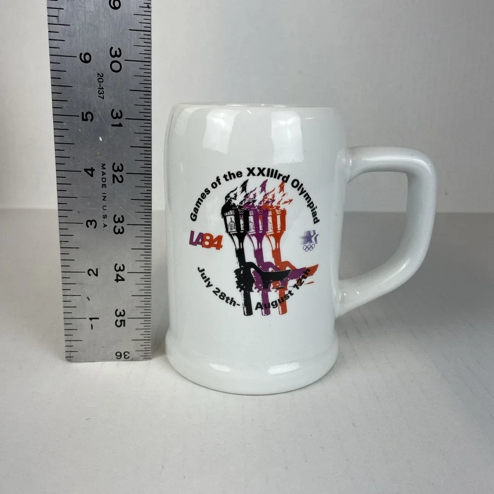 Olympics Mug 1984 Memorabilia LA84 XXIIIrd Olympiad Los Angeles Vintage
